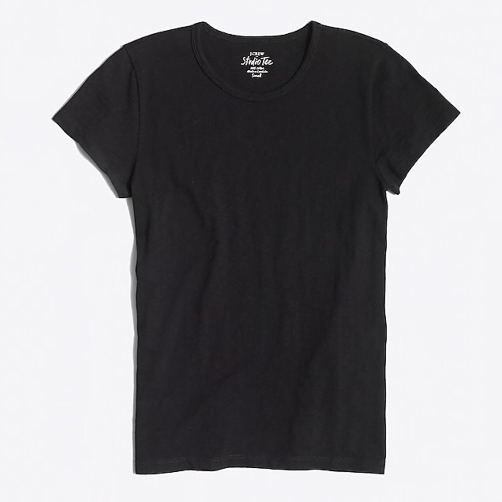 J. CREW T-Shirt Cotton Studio Tee Short Sleeve - Picture 2 of 5